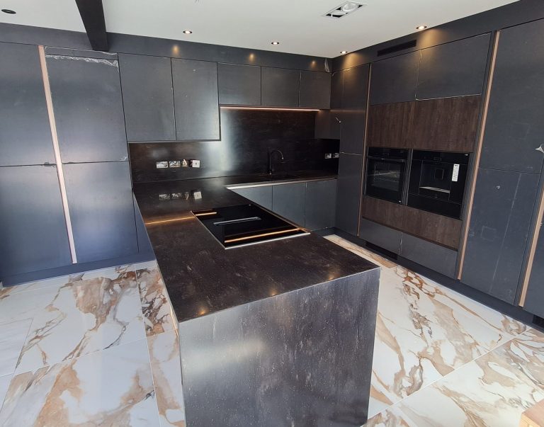 Solid acrylic worktop in Waterlooville